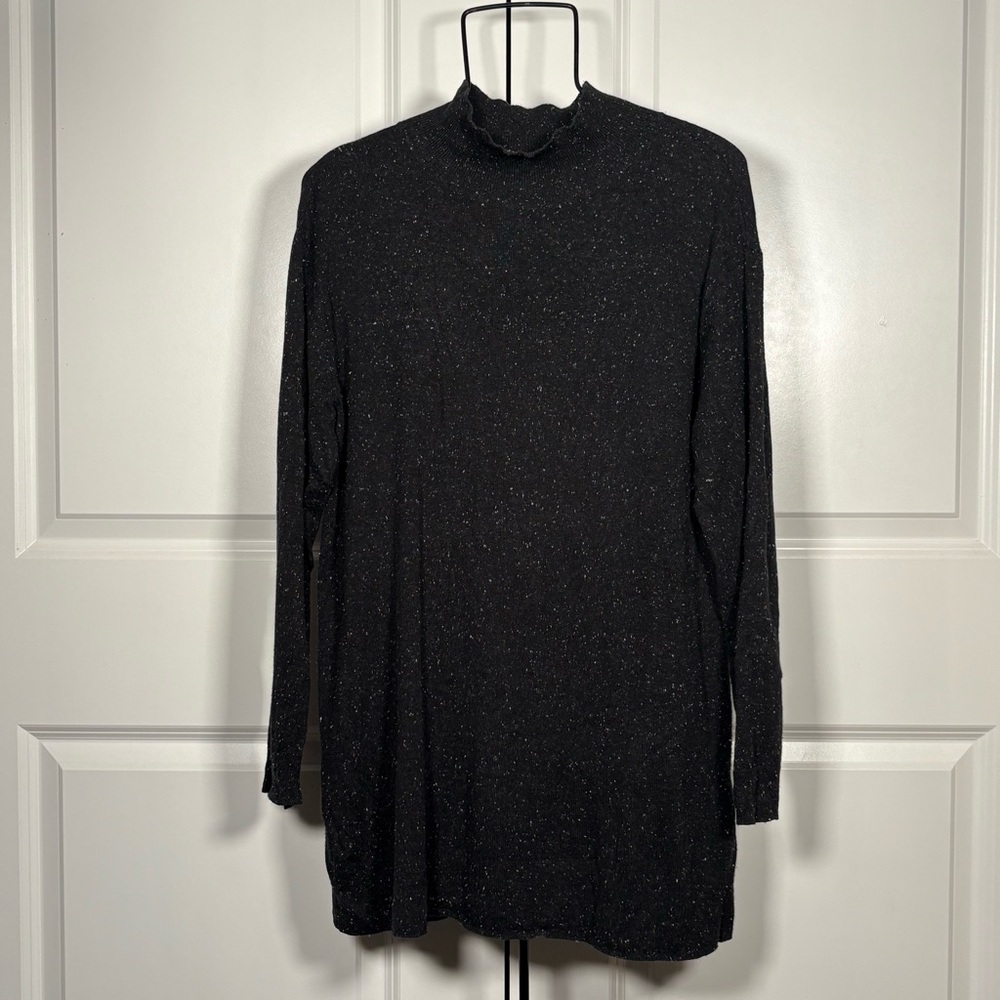J. Jill Grey Crewneck Long Sleeve Sweater